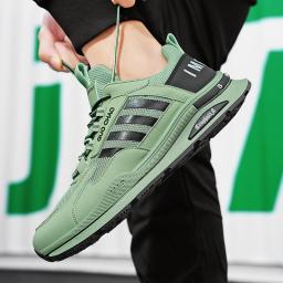 Sapatos de malha de verão masculino tênis respirável luz sapatos casuais masculinos rendas calçados de caminhada tenis masculino zapatillas hombre ﻿ - Image 4