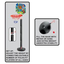 Conjunto de cesta de basquete infantil portátil, 31 '', altura ajustável, equipamento de treinamento ao ar livre, quintal, segurança, jogo esportivo engraçado - Image 6