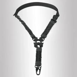 Tactical Single Point Gun Sling, Nylon durável Webbing, Multiuse Rifle Shoulder Strap, Cinto de espingarda ajustável para caça - Image 4