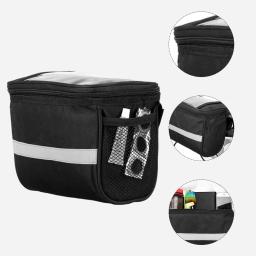 Bolsa multifunções para bicicleta guiador, saco frontal para mtb, ciclismo acessórios - Image 2