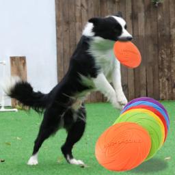 Mordida-resistente flutuante Pet Frisbee brinquedo, Dog Training, Jogando, Pet fornecimentos - Image 1