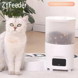 Alimentador automático do animal de estimação com temporizador para cão e gato, alimentador automático inteligente, máquina Slow Food, tigela de alimentação, 3L - Image 1
