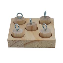 Brinquedos De Bloco De Pássaro De Madeira Natural, Brinquedo De Mastigação De Papagaio, Pet Training Puzzle, Suprimentos De Alívio Do Stress, Birdcage Acessórios - Image 5