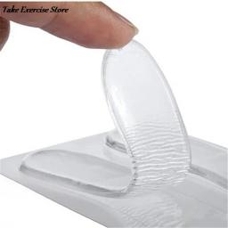 Protetor de calcanhar em gel de silicone transparente, palmilha para cuidados com os pés, 1 par - Image 2