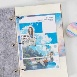 Fita criativa Washi Aquascape, Tema Céu e Mar, DIY, Scrapbook, Moldura, Calendário, Decoração de Cartão, 6 Estilos, 1 Saco de Rolo - Image 3