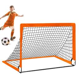 Pequenas metas de futebol portáteis para crianças quintal prática rede de futebol crianças redes de futebol praia jardim equipamento de treinamento de futebol - Image 1