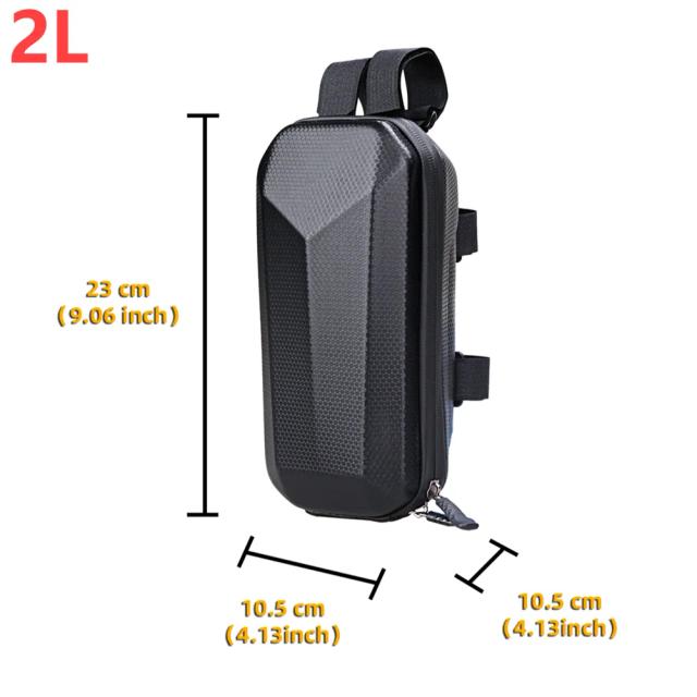 Saco Dianteiro Impermeável e Dobrável para Trotinete Elétrico com EVA Hard Shell e Guidão de Bicicleta