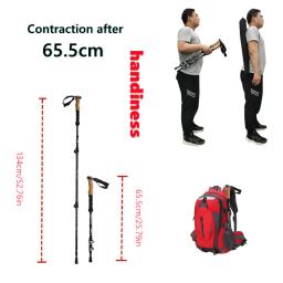 Bastões dobráveis de autodefesa para homens e mulheres, bengalas, pólos de trekking ao ar livre, 2pcs - Image 4