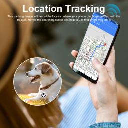 Mini GPS Anti-lost Smart Locator Bluetooth para Animais de Estimação, Carteira de Treinamento para Cães e Gatos, Localizador de Bagagem Infantil, iOS e Android - Image 2