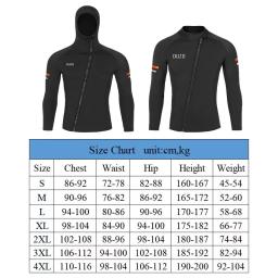 Jaqueta de mergulho em neoprene masculina com fecho frontal, terno de surf, manga comprida, mergulho, roupa de mergulho livre, 1,5mm, fato - Image 6