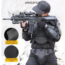 Multi-Function Tactical Armor Set, ajustável Molle Peito Protector, Paintball Combat Gear, Trajes ao ar livre - Image 5