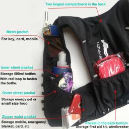 ULTRA-TRI Hidratação Corrida Mochila, Vest Pack, Maratona Corrida Sports Bag, Leve, Trilha, 8L - Image 5