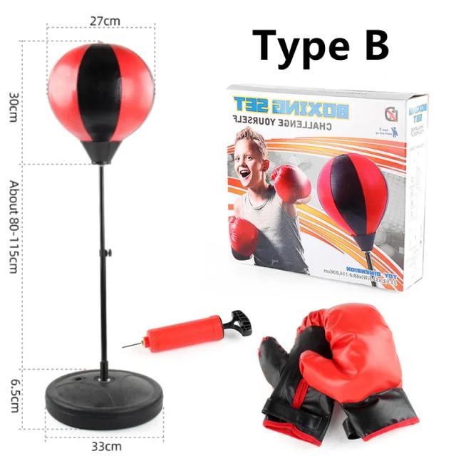 Saco de Perfuração Ajustável para Crianças - Boxe Speed Bag para Treinamento e Alívio do Estresse, Presente Fitness Perfeito para Meninos