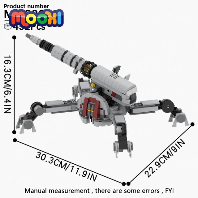 MOOXI Conjunto de Tijolos Planet Wars para Crianças - Filme e Série em Blocos de Construção Compatíveis com Figuras de Ação