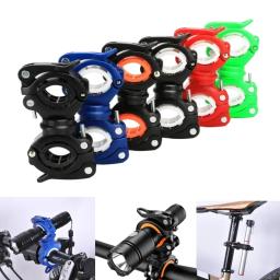 Bicicleta LED Light Bracket, Bike Lanterna Mount Holder, MTB Ciclismo Lâmpada, Torch Mount, Acessórios para bicicleta, 360 Graus Rotativo - Image 1