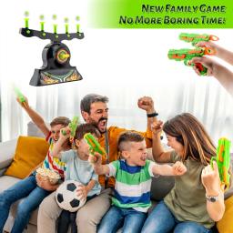 Brinquedo elétrico luminoso conjunto de arma infantil, alvo suspenso, competição de tiro, esponja elástica macia, esportes ao ar livre, presente - Image 5