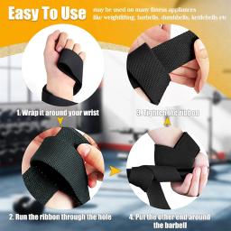 Fitness Wrist Strap Brace para Halterofilismo, Crossfit, Suporte Musculação, Kettlebell, Pesos Força, Treino - Image 3
