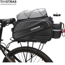 Multifuncional Bicicleta Rear Seat Bag, impermeável Ciclismo Bike Rack, Trunk Carga, Pannier Bag, Bolsa, Bolsa de Ombro, 14L - Image 2