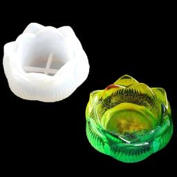 Lotus Forma Silicone Mold para DIY Artesanato Fazendo, resina epóxi Mold, 1Pc - Image 2