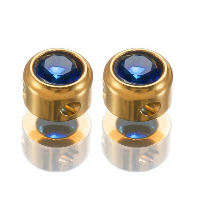 Encantos de Aço Inoxidável com Zircônia para Fazer Joias: 10 Peças de 6mm para Colares, Pulseiras e Brincos de Natal DIY