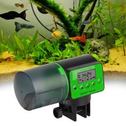 Alimentador de peixes automático ajustável com display LCD, temporizador de aquário, tanque digital, 2 em 1, manual e inteligente, 200ml - Image 1