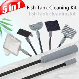 Aquarium Fish Tanks Kit Ferramentas De Limpeza Algas Tank Cleaner Set Aquarium Cleaner Fish Tank Net Scraper Acessórios Esponja - Image 2