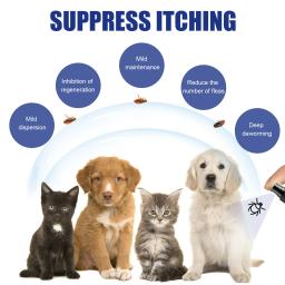 Spray anti-pulgas para gatos e cães, planta natural, fórmula de óleo essencial, mata, carrapatos, piolhos, uso seguro, interno e externo - Image 4