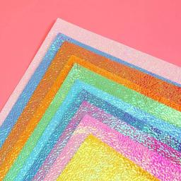 50 folhas de papel quadrado de origami com glitter, dobrável, guindaste de papel de desejo da sorte, artesanato para papel de origami, decoração de festa de aniversário diy, scrapbook - Image 3