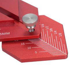 Régua de medição Trim Carpintaria Ferramentas, Trabalho de acabamento Multi-Tool para medição de marcação, offsets curtos, Régua de marcação usinada CNC - Image 6
