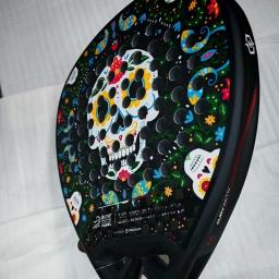 2025 nova alta qualidade, raquete de tênis padel profissional, rosto macio, fibra de carbono, leve, elegante raquete esportiva eva - Image 1