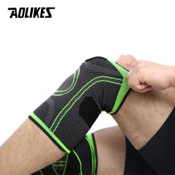 AOLIKES-Joelheira Esportiva Ajustável, Estabilizador de Patela, Suporte para Caminhadas, Futebol, Basquete, Corrida, Alívio da Dor, 1Pc - Image 4