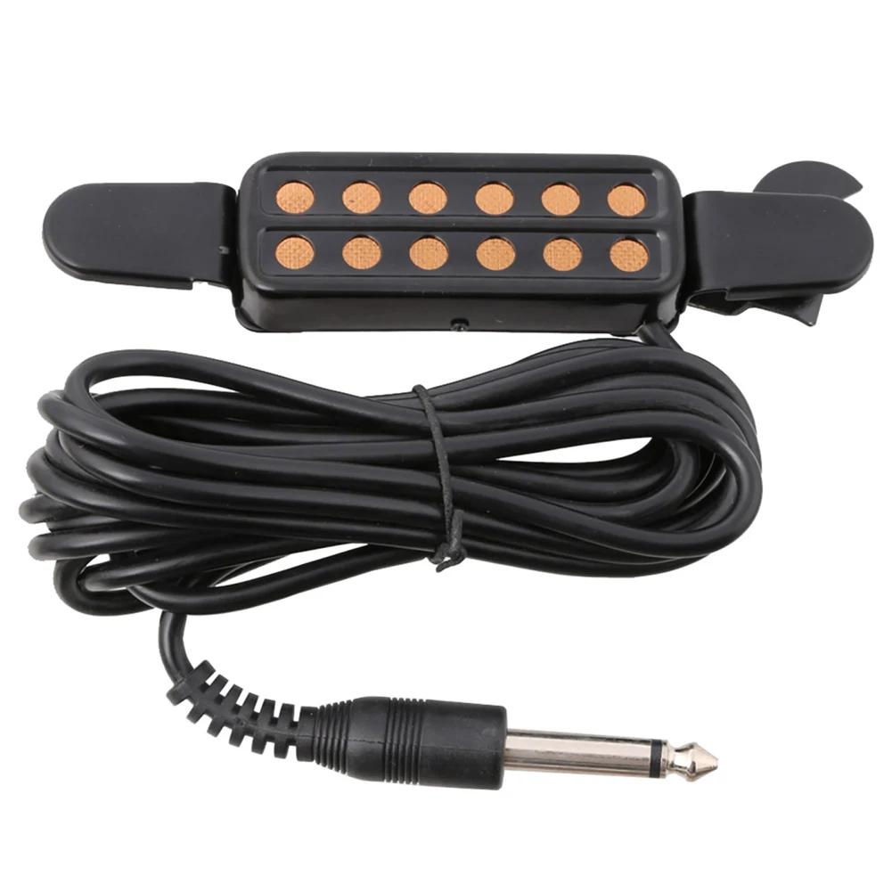 Guitarra acústica Pickup com nenhuma perfuração, transdutor acústico, amplificador, fácil instalação, música, folk, profissional - Image 1