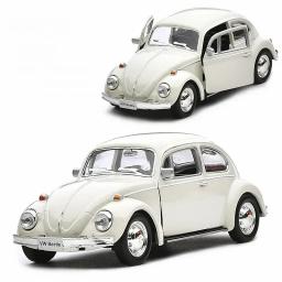 1:36 volkswagen beetle carro modelo de brinquedo com puxar para trás para crianças presentes natal 1967 liga diecast clássico coleção brinquedo f346 - Image 3