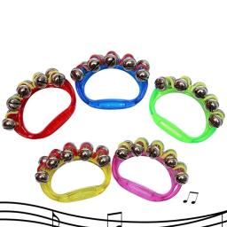 Jingles de metal de fileira dupla, percussão portátil, meia lua, pandeiros, instrumento musical, presentes, venda quente para crianças e adultos, peça de festa - Image 1