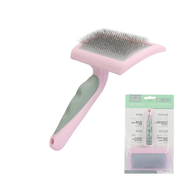Escova Removedora de Cabelo para Cães e Gatos - Pente Ideal para Animais de Estimação de Pelo Longo e Limpeza Eficiente dos Pelos