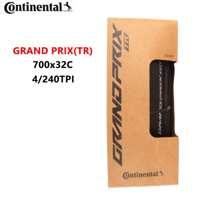 Continental Grand Prix TR Pneu de Estrada Anti-Perfuração Tubeless Ready 700x25c/28c/32c Preto Chili
