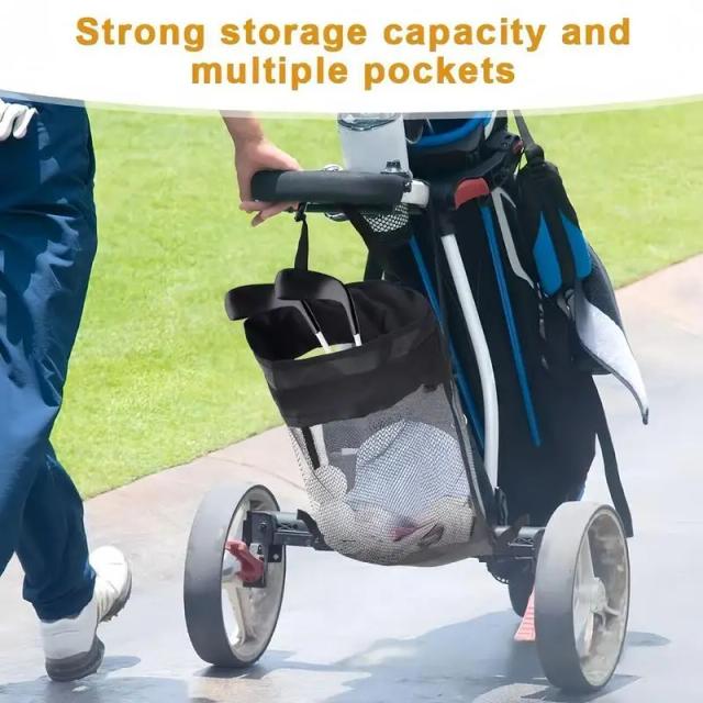 Saco de Carrinho de Golfe Grande Capacidade Organizador Malha Cesta Transportadora