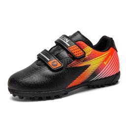 Chuteiras de futebol resistentes a choques para meninos, confortáveis, antiderrapantes, prontas para competição, prendedor de gancho, PU Uppe, respirável - Image 3