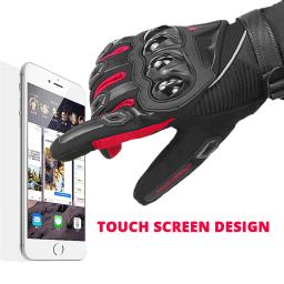 Luvas Touch Screen de motocicleta para homens à prova de vento, impermeáveis, motocross, inverno - Image 3