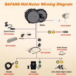 Bafang kits de motor de acionamento médio 48v 750w 500w 36v 500w 250w sem acessório e peça para motor de bicicleta elétrica kit diy se encaixa 68-73mm - Image 3
