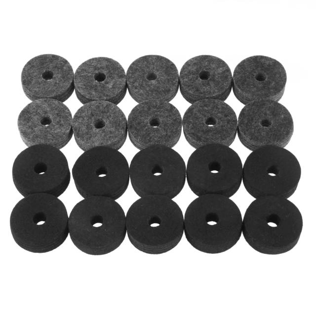 Almofadas de Feltro para Pratos de Bateria 4cm - Kit com 10 Peças