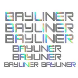 Bayliner Barco Decalques para Bass Outboard, Open Bow, Pesca Wakeboard, Conjunto de 7 - Image 1