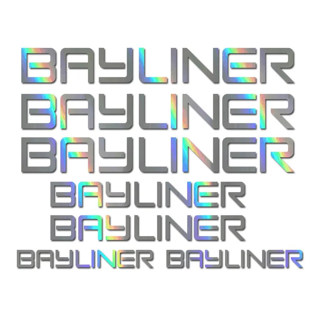 Bayliner Barco Decalques para Bass Outboard, Open Bow, Pesca Wakeboard, Conjunto de 7 - Image 1
