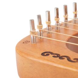 Mogno Lira Harpa com Ferramenta de Afinação para Crianças e Adultos, 16 Cordas, Instrumento de Madeira, Iniciantes - Image 5