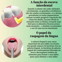 Fio dental de água com raspador de língua e 10 peças de escovas interdentais palhetas de dentes 8 jatos 3 modos de higiene bucal Lavador de boca portátil sem fio fio dental de água para limpador de dentes Ipx7 - Image 3