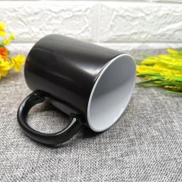 Guerreiro Verde Criativo Caneca Mágica, Sublimação Tumblers, Copos De Café De Cerâmica, Café Da Manhã, Descoloração Canecas, BSKT-089, Atacado - Image 5