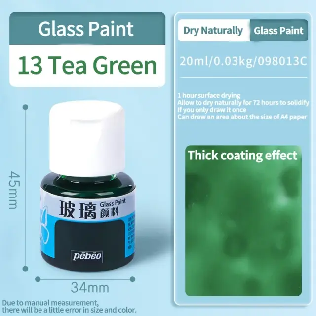 Pintura Acrílica Profissional de 20ml com 24 Cores para Artesanato DIY e Pintura em Vidro - Conjunto Completo para Artistas
