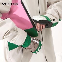Vector feminino masculino ao ar livre placa dupla snowboard kevlar impermeável resistente ao desgaste luvas semi destacáveis 3m algodão - Image 4