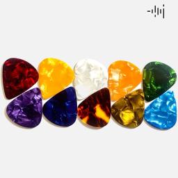 12pçs palhetas de guitarra, palheta de celulóide, guitarra elétrica acústica, baixo, acessórios, múltiplas cores, instrumentos musicais, palheta de guitarra - Image 2