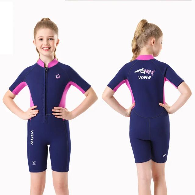 Maiôs Infantis de Neoprene 3mm: Conforto e Proteção Solar para Natação e Surf